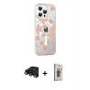 MARSİLYAN™- iPhone 15 Pro Max Kılıf Yörünge Işık Prime - Siyah Bilvis 3D Cam Ekran Koruyucu + Raze Metal Kamera Lens - SH