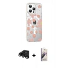 MARSİLYAN™- iPhone 15 Pro Max Kılıf Yörünge Işık Prime - Siyah Bilvis 3D Mat Cam Ekran Koruyucu + Raze Metal Kamera Lens - SH