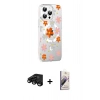 MARSİLYAN™- iPhone 15 Pro Max Kılıf Yörünge Işık Prime - Siyah Bilvis 3D Mat Cam Ekran Koruyucu + Raze Metal Kamera Lens - SH