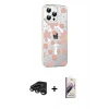 MARSİLYAN™- iPhone 15 Pro Max Kılıf Yörünge Işık Prime - Siyah Bilvis 3D Mat Cam Ekran Koruyucu + Raze Metal Kamera Lens - TMGI