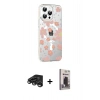 MARSİLYAN™- iPhone 15 Pro Max Kılıf Yörünge Işık Prime - Siyah Bilvis Hayalet Cam Ekran Koruyucu + Raze Metal Kamera Lens - TMGI