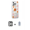 MARSİLYAN™- iPhone 15 Pro Max Kılıf Yörünge Işık Prime - Siyah Joko Magic 5D Cam + PVD Metal Kamera Lens - GS