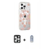 MARSİLYAN™- iPhone 15 Pro Max Kılıf Yörünge Işık Prime - Siyah Joko Magic 5D Cam + PVD Metal Kamera Lens - LT