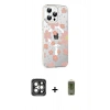 MARSİLYAN™- iPhone 15 Pro Max Kılıf Yörünge Işık Prime - Siyah Joko Magic 5D Hayalet Cam + PVD Metal Kamera Lens - GI