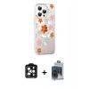 MARSİLYAN™- iPhone 15 Pro Max Kılıf Yörünge Işık Prime - Siyah Vanessa Magic Cam + PVD Metal Kamera Lens - TU
