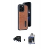MARSİLYAN™- iPhone 15 Pro Max Kılıf Yörünge Işık Serisi - Siyah Vanessa Magic Cam + Lacivert Raze Metal Kamera Lens