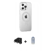 MARSİLYAN™- iPhone 15 Pro Max Kılıf Yörünge Koleksiyonu - Siyah Joko Magic 5D Cam + Raze Metal Kamera Lens - SH