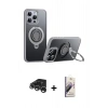 MARSİLYAN™- iPhone 15 Pro Max Kılıf Zirve Çizgi Prime - Siyah Bilvis 3D Mat Cam Ekran Koruyucu + Raze Metal Kamera Lens - GS