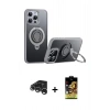 MARSİLYAN™- iPhone 15 Pro Max Kılıf Zirve Çizgi Prime - Siyah Buffer Cam Ekran Koruyucu + Raze Metal Kamera Lens - GS