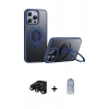 MARSİLYAN™- iPhone 15 Pro Max Kılıf Zirve Çizgi Prime - Siyah Joko Magic 5D Cam + Raze Metal Kamera Lens - SH