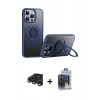 MARSİLYAN™- iPhone 15 Pro Max Kılıf Zirve Çizgi Prime - Siyah Vanessa Magic Cam + Raze Metal Kamera Lens - LT