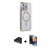 MARSİLYAN™- iPhone 15 Pro Max Kılıf Zirve Doku Prime - Siyah 3D Antistatik Mat Seramik Nano Ekran Koruyucu + Raze Metal Kamera Lens - GS