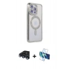 MARSİLYAN™- iPhone 15 Pro Max Kılıf Zirve Doku Prime - Siyah 3D Antistatik Seramik Nano Ekran Koruyucu + Raze Metal Kamera Lens - LT
