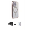 MARSİLYAN™- iPhone 15 Pro Max Kılıf Zirve Doku Prime - Siyah Bilvis 0.18mm Plus Cam Ekran Koruyucu + Raze Metal Kamera Lens - GS