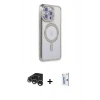 MARSİLYAN™- iPhone 15 Pro Max Kılıf Zirve Doku Prime - Siyah Bilvis 0.18mm Plus Cam Ekran Koruyucu + Raze Metal Kamera Lens - GS