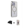 MARSİLYAN™- iPhone 15 Pro Max Kılıf Zirve Doku Prime - Siyah Bilvis 3D Cam Ekran Koruyucu + Raze Metal Kamera Lens - SH