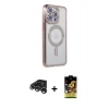 MARSİLYAN™- iPhone 15 Pro Max Kılıf Zirve Doku Prime - Siyah Buffer Cam Ekran Koruyucu + Raze Metal Kamera Lens - GS