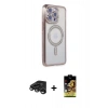 MARSİLYAN™- iPhone 15 Pro Max Kılıf Zirve Doku Prime - Siyah Buffer Cam Ekran Koruyucu + Raze Metal Kamera Lens - TMGI