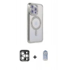 MARSİLYAN™- iPhone 15 Pro Max Kılıf Zirve Doku Prime - Siyah Joko Magic 5D Cam + PVD Metal Kamera Lens - GS