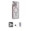 MARSİLYAN™- iPhone 15 Pro Max Kılıf Zirve Doku Prime - Siyah Joko Magic 5D Cam + PVD Metal Kamera Lens - GS