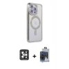 MARSİLYAN™- iPhone 15 Pro Max Kılıf Zirve Doku Prime - Siyah Vanessa Magic Cam + PVD Metal Kamera Lens - GI