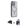 MARSİLYAN™- iPhone 15 Pro Max Kılıf Zirve Doku Prime - Siyah Vanessa Magic Cam + Raze Metal Kamera Lens - GS