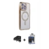 MARSİLYAN™- iPhone 15 Pro Max Kılıf Zirve Doku Prime - Siyah Vanessa Magic Cam + Raze Metal Kamera Lens - GS