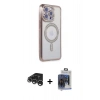 MARSİLYAN™- iPhone 15 Pro Max Kılıf Zirve Doku Prime - Siyah Vanessa Magic Cam + Raze Metal Kamera Lens - GS