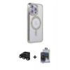 MARSİLYAN™- iPhone 15 Pro Max Kılıf Zirve Doku Prime - Siyah Vanessa Magic Cam + Raze Metal Kamera Lens - SH