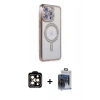 MARSİLYAN™- iPhone 15 Pro Max Kılıf Zirve Doku Prime - Siyah Vanessa Magic Cam + PVD Metal Kamera Lens - TU