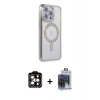 MARSİLYAN™- iPhone 15 Pro Max Kılıf Zirve Doku Prime - Siyah Vanessa Magic Cam + PVD Metal Kamera Lens - TU