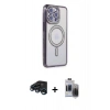 MARSİLYAN™- iPhone 15 Pro Max Kılıf Zirve Doku Prime - Siyah Vanessa Magic Hayalet Cam + Raze Metal Kamera Lens - LT