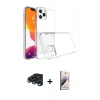 MARSİLYAN™- iPhone 15 Pro Max Kılıf Zirve Doku - Siyah Bilvis 3D Mat Cam Ekran Koruyucu + Raze Metal Kamera Lens - LT