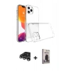 MARSİLYAN™- iPhone 15 Pro Max Kılıf Zirve Doku - Siyah Bilvis Hayalet Cam Ekran Koruyucu + Raze Metal Kamera Lens - GS