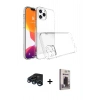 MARSİLYAN™- iPhone 15 Pro Max Kılıf Zirve Doku - Siyah Bilvis Hayalet Cam Ekran Koruyucu + Raze Metal Kamera Lens - LT