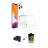 MARSİLYAN™- iPhone 15 Pro Max Kılıf Zirve Doku - Siyah Buffer Cam Ekran Koruyucu + Raze Metal Kamera Lens - TMGI