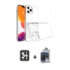 MARSİLYAN™- iPhone 15 Pro Max Kılıf Zirve Doku - Siyah Vanessa Magic Cam + PVD Metal Kamera Lens - GI