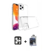 MARSİLYAN™- iPhone 15 Pro Max Kılıf Zirve Doku - Siyah Vanessa Magic Cam + PVD Metal Kamera Lens - GS