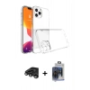 MARSİLYAN™- iPhone 15 Pro Max Kılıf Zirve Doku - Siyah Vanessa Magic Cam + Raze Metal Kamera Lens - TMGI