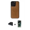 MARSİLYAN™- iPhone 15 Pro Max Kılıf Zirve Işık Serisi - Şeffaf 360 Full Body Arka Koruyucu + Raze Metal Kamera Lens - LT