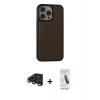 MARSİLYAN™- iPhone 15 Pro Max Kılıf Zirve Işık Serisi - Şeffaf Pasifik Cam Ekran Koruyucu + Raze Metal Kamera Lens - LT