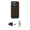 MARSİLYAN™- iPhone 15 Pro Max Kılıf Zirve Işık Serisi - Şeffaf Pasifik Cam Ekran Koruyucu + Raze Metal Kamera Lens - TMGI