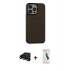 MARSİLYAN™- iPhone 15 Pro Max Kılıf Zirve Işık Serisi - Şeffaf Pasifik Cam Ekran Koruyucu + Raze Metal Kamera Lens - SH