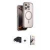 MARSİLYAN™- iPhone 15 Pro Max Kılıf Zirve Klasik Prime - Siyah Bilvis 3D Mat Cam Ekran Koruyucu + Raze Metal Kamera Lens - LT