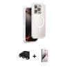 MARSİLYAN™- iPhone 15 Pro Max Kılıf Zirve Klasik Prime - Siyah Bilvis 3D Mat Cam Ekran Koruyucu + Siyah Raze Metal Kamera Lens