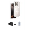 MARSİLYAN™- iPhone 15 Pro Max Kılıf Zirve Klasik Prime - Siyah Joko Magic 5D Cam + Raze Metal Kamera Lens - SH