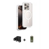 MARSİLYAN™- iPhone 15 Pro Max Kılıf Zirve Klasik Prime - Siyah Joko Magic 5D Hayalet Cam + Raze Metal Kamera Lens - SH