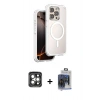 MARSİLYAN™- iPhone 15 Pro Max Kılıf Zirve Klasik Prime - Siyah Vanessa Magic Cam + PVD Metal Kamera Lens - GI