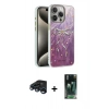 MARSİLYAN™- iPhone 15 Pro Max Kılıf Zirve Modern Prime - Şeffaf 360 Full Body Arka Koruyucu + Raze Metal Kamera Lens - LT
