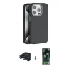 MARSİLYAN™- iPhone 15 Pro Max Kılıf Zirve Modern Prime - Şeffaf 360 Full Body Arka Koruyucu + Raze Metal Kamera Lens - LT